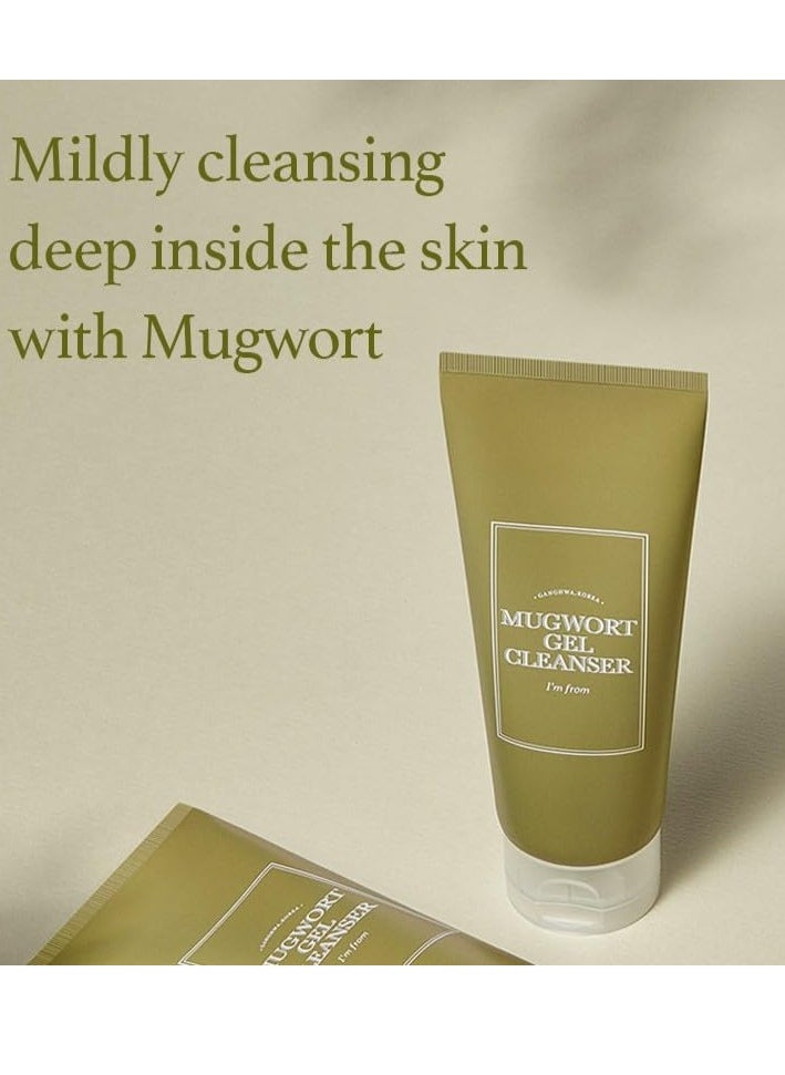 I'M FROM I'm from Mugwort Gel Cleanser 150ml, Mugwort 60%, Calming, Soothing, Mild low pH Korean Face Wash for Sensitive Skin, Irritated Skin, Herbal, Hypoallergenic, Vegan  - Image 2