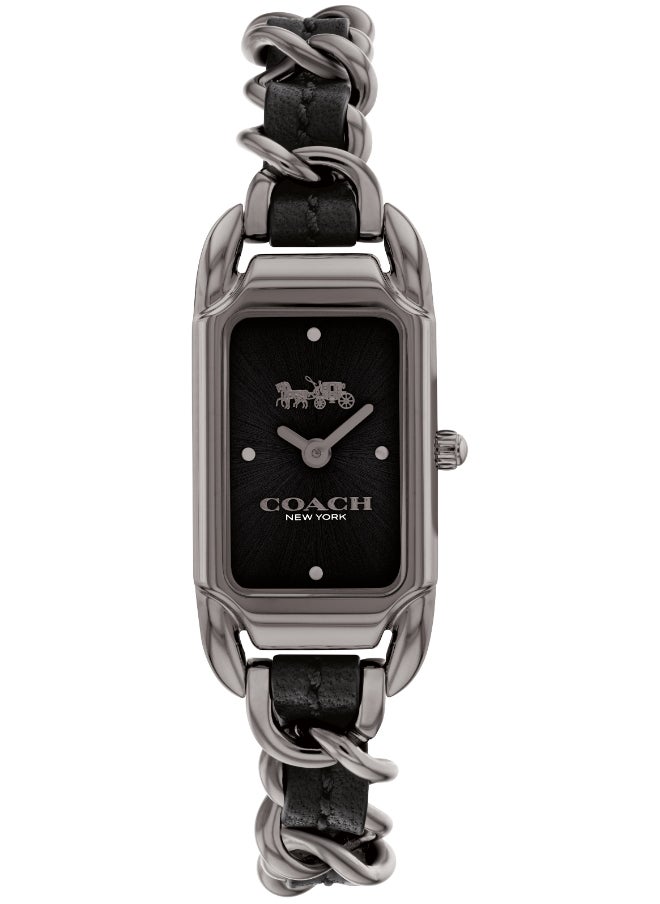 COACH Women's Black Dial Analog Quartz Watch 17.5 mm -  14504280 