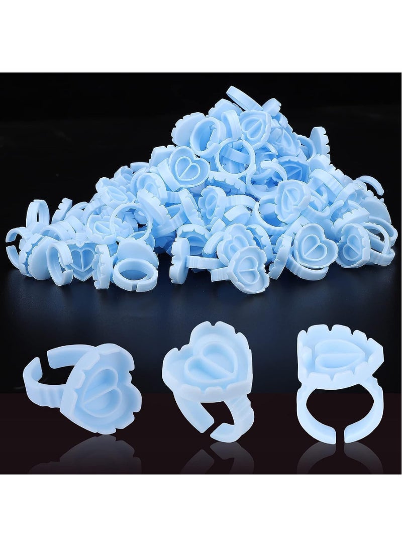 Eye -shaped gum rings ring, 50 pieces of beautiful eyelashes gum, eyelashes, eyelashes for eyelashes (varied colors) - Image 2