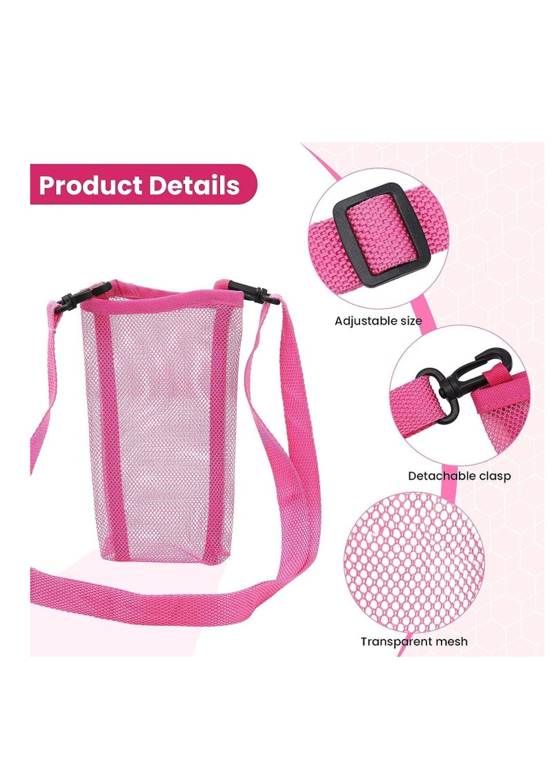 SYOSI - Water Bottle Carrier with Strap 2pcs Adjustable Water Bottle Strap People and Dog Water Bottle Sleeve Water Bottle Holder for Walking Gym Hiking Camping Walking - Image 1