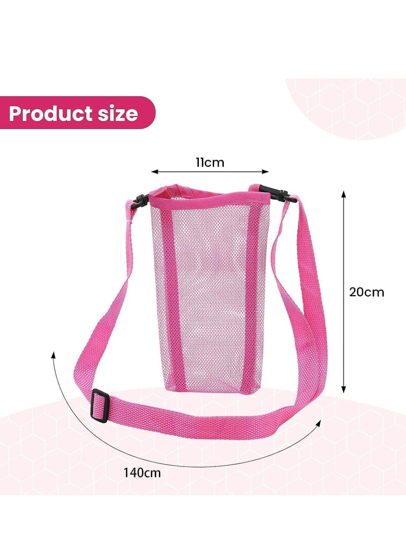 SYOSI - Water Bottle Carrier with Strap 2pcs Adjustable Water Bottle Strap People and Dog Water Bottle Sleeve Water Bottle Holder for Walking Gym Hiking Camping Walking - Image 1