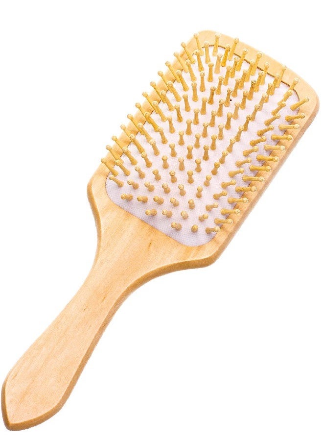 Generic Hair Styling Tools Head Relaxing Small Square Wooden Massage Comb  - Image 1
