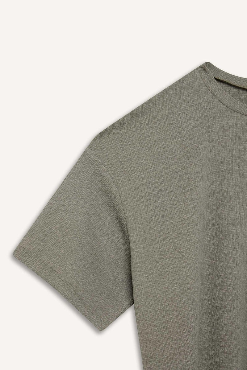 ديفاكتو تيشيرت نص كم قصة مريحة برقبة مستديرة - Image 5