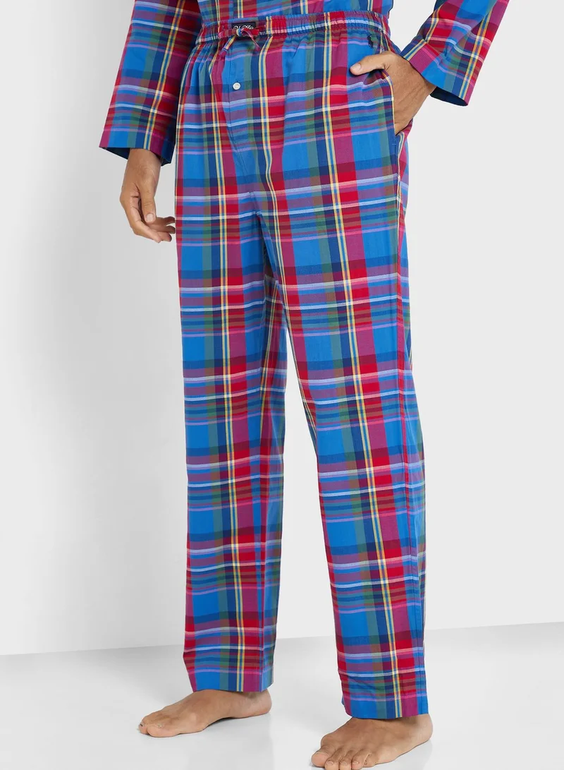 POLO RALPH LAUREN Checked Button Down Shirt & Pyjama Set