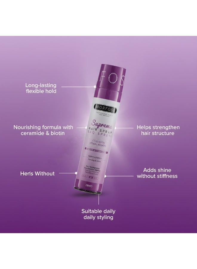 مورفوز بخاخ شعر مورتفوز سوبريم 250 مل - تركيبة مغذية بالكولاجين النباتي والبيوتين - Image 3