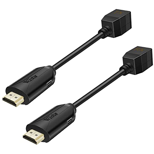 Wiistar HDMI Extender Over Cat5e/6 HDMI to RJ45 Extender Ethernet Network Converter Cable Repeater 1080P up to 60m HD MI Transmitter and Receiver for HDTV STB - Image 1