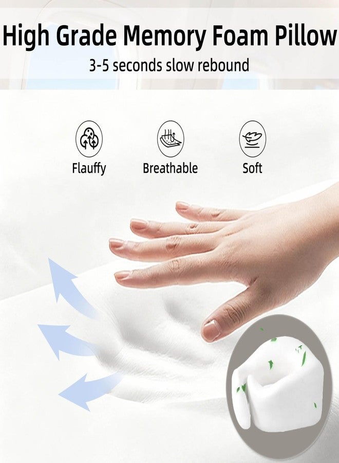 YYinno Travel Neck Pillows for Airplanes- 360° Support Memory Foam Travel Pillow with Portable Carry Bag Including Eye Mask & Earplugs, Gift for Long Flights, Car Rides & Office Naps (Grey) - Image 5