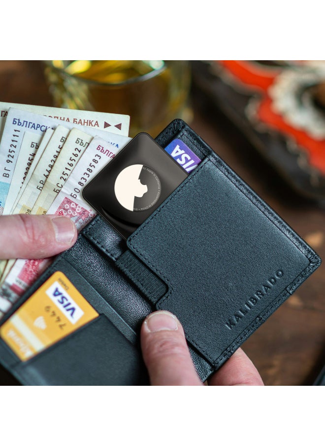 Generic - For Apple Locator Protective Case Tracker Protective Case Wallet Anti-lost Card Style Airtag Protective Case-Color:White - Image 1