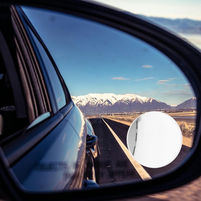 Frameless Convex Blind Spot Mirror with Suction Cup 1 Pair for Car Truck Parking Assistance - Image 5