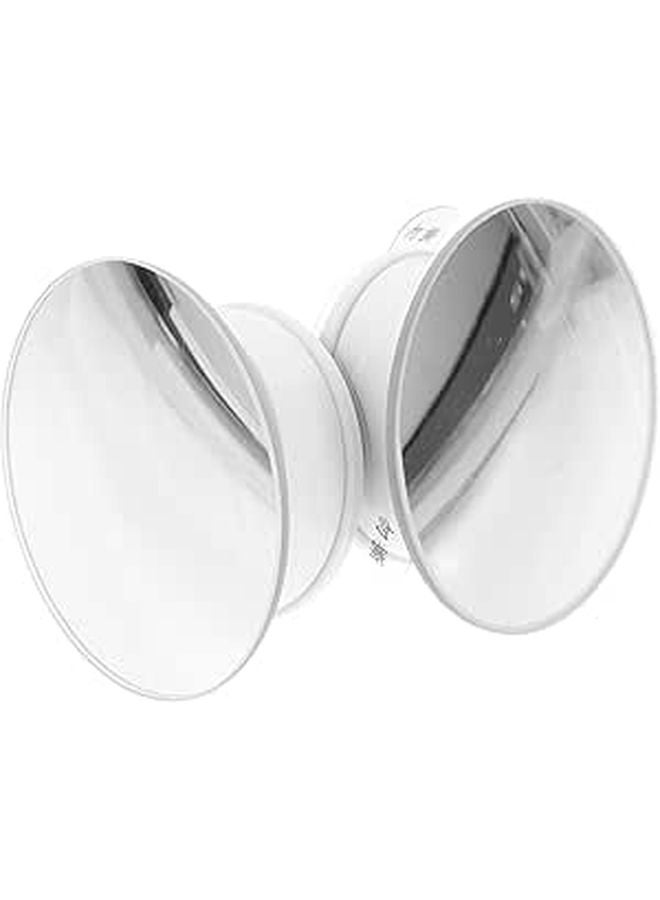 Frameless Convex Blind Spot Mirror with Suction Cup 1 Pair for Car Truck Parking Assistance - Image 1