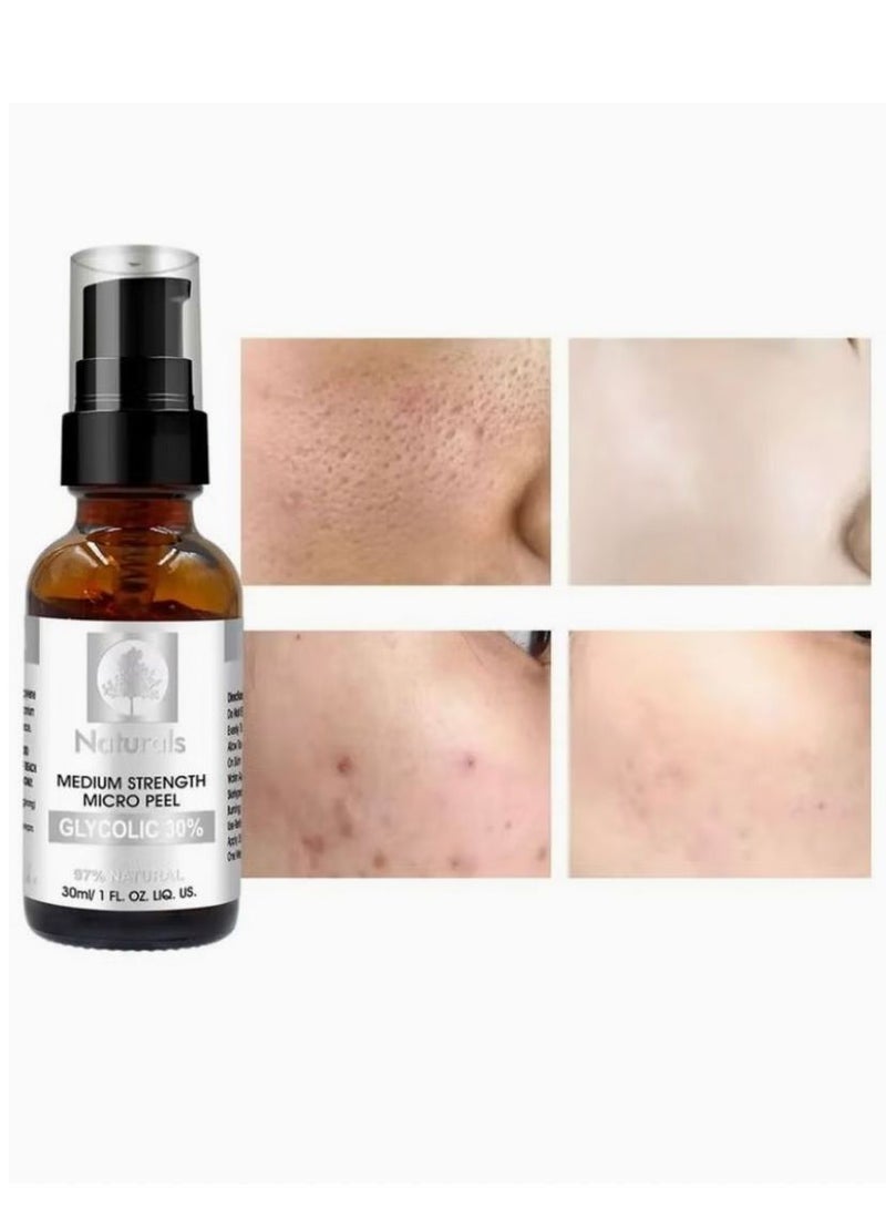 Natural Two Piece Of Glycolic 30% Medium Strength Micro Peel 2x30 ml - Image 5