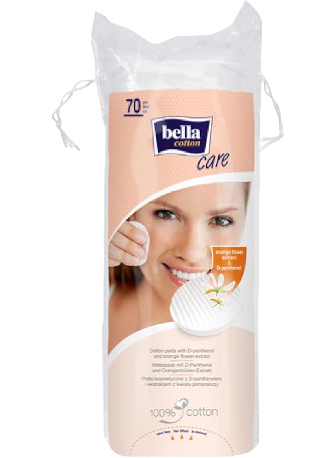 Bella Cotton Pads D Panthenol And Orange Extract 70 Pieces - Image 1