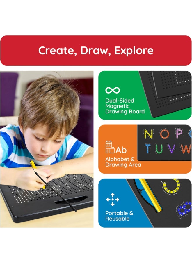 PicassoTiles Picasso Magnetic Drawing Board Free Style Combo 2in1 - Image 3