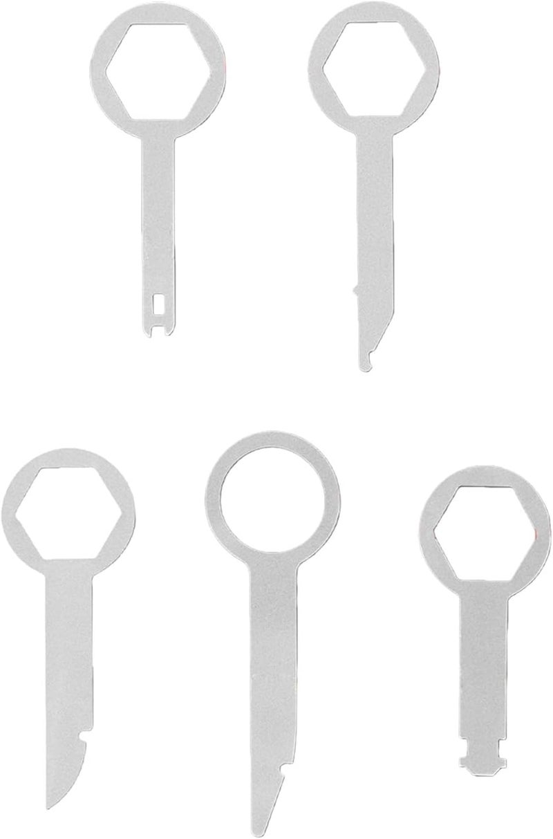ordinarYone 4 Pack Music System Removal Keys for General Vehicles, Sound Equipment Removal Tool for Player and Head Unit Installation - Image 3
