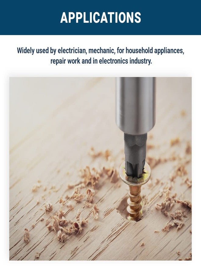 كاشطة القياس رؤوس مفكات براغي سداسية مانعة للانزلاق من Benchmark Abrasives مقاس 1/4 بوصة، رؤوس مثقاب دوارة لإصلاح الإلكترونيات وقطع غيار السيارات والأثاث (عبوة من 50 قطعة) - (PR2 × 1 بوصة) - Image 4