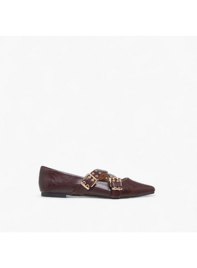 Celeste Women's Solid Slip-On Ballerina Shoes  - Image 3