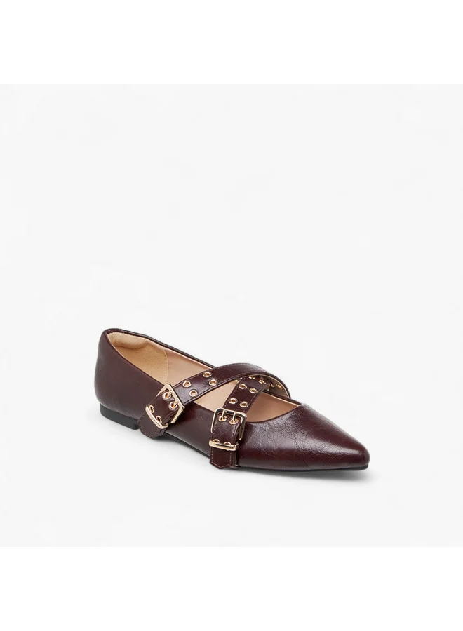 سيليست Women's Solid Slip-On Ballerina Shoes