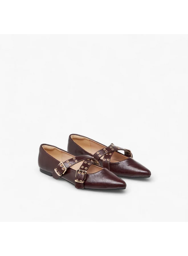 سيليست Women's Solid Slip-On Ballerina Shoes