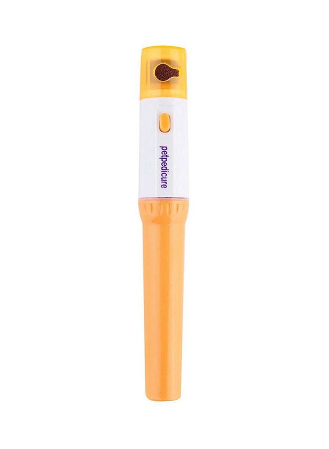 إسكدنيا Electric Pet Nail Trimmer Yellow/White/Brown - Image 4