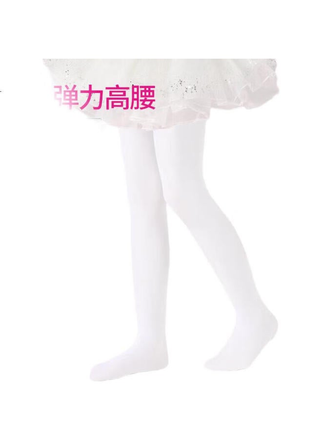 Barbie Kids' Tights Girls Dance Socks Spring And Autumn Thin White Silk Stockings Girls Leggings Practice Dance Socks - Image 2