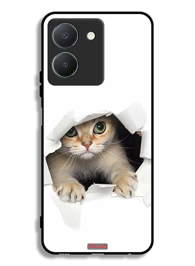 Tolwak Vivo Y36 5G Protective Case Cover Cat Appearing - Image 1