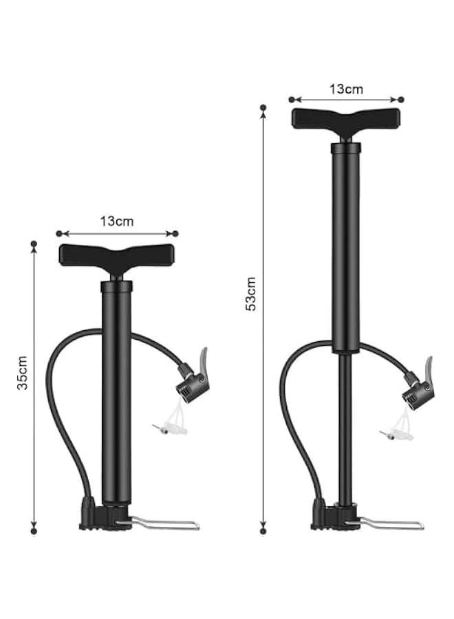 هوكور مضخة هواء محمولة تعمل بضغط 120 باوند لكل انش مربع من تراسل، مضخة هواء صغيرة للدراجات الجبلية في الهواء الطلق، منفاخ اطارات الدراجة الهوائية - Image 2