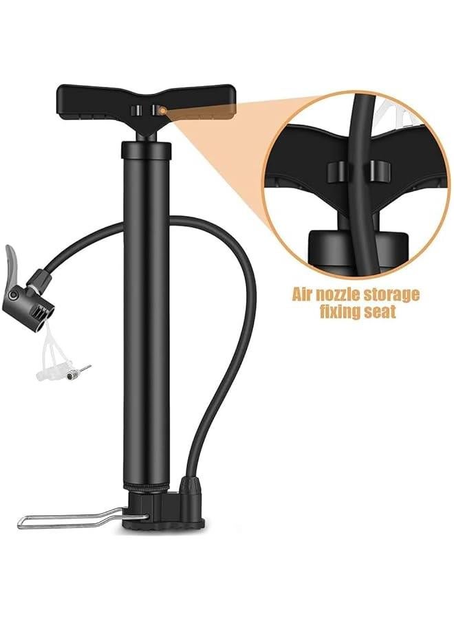 هوكور مضخة هواء محمولة تعمل بضغط 120 باوند لكل انش مربع من تراسل، مضخة هواء صغيرة للدراجات الجبلية في الهواء الطلق، منفاخ اطارات الدراجة الهوائية - Image 3