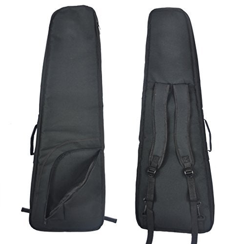 Tosnail Mini Strat Gig Bag - 10mm Padding & Shoulder Strap - Black - Image 2