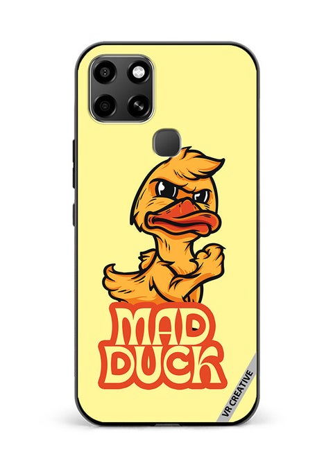 Protective Case Cover For Infinix Smart 6 Mad Duck Design Multicolour