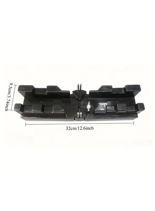 Black 2 In 1 Portable Miter Measurement And Cutting Tool Angle Template - Image 2