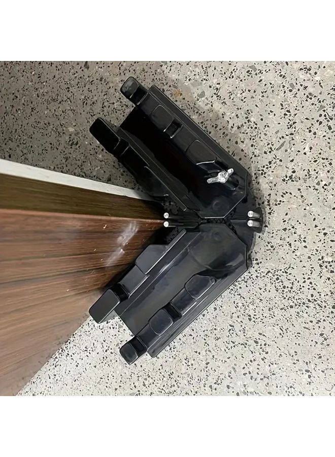 Black 2 In 1 Portable Miter Measurement And Cutting Tool Angle Template - Image 4