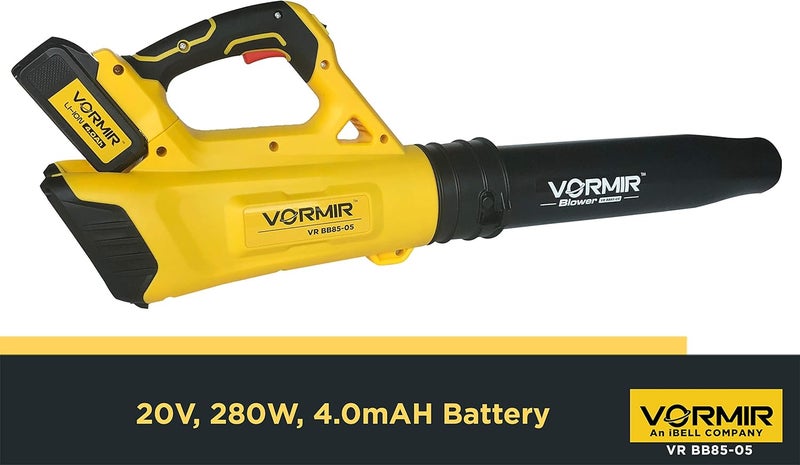IBELL TOOLS IBELL Vormir Cordless Leaf Blower VR BB85-05,280W,Li-Ion 4000Mah,20V,Air Speed 137 Km/H,Air Volume 527M3/H Dual Speed Control - Image 3