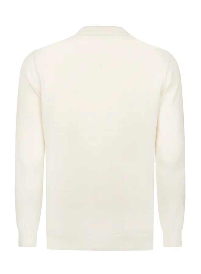 FELIX HARDY Pullover with Polo Collar - Buttonless