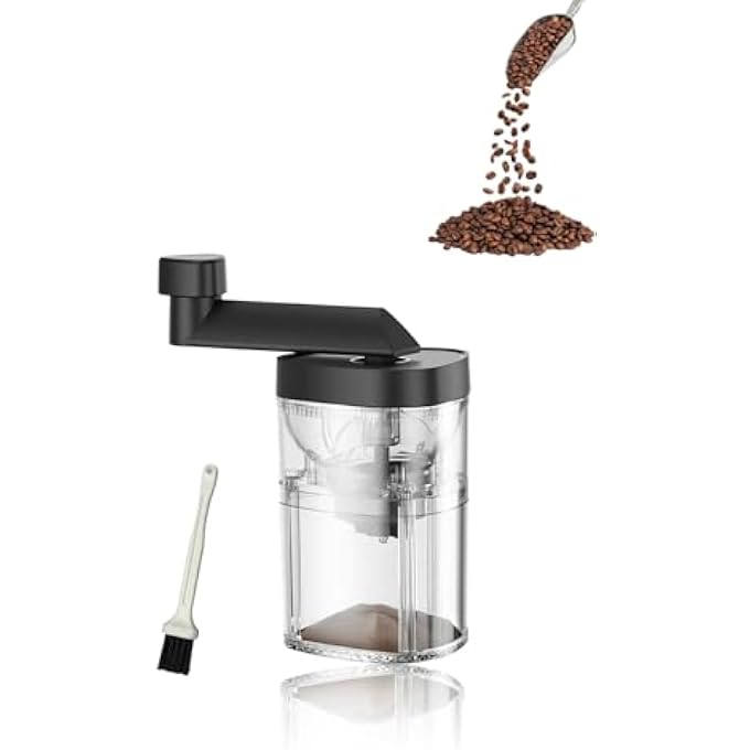 Honwor Manual Ceramic Burr Coffee Grinder  Stainless Steel Body Precision Ground Burrs EasyToUse Hand Operated Mill For Freshly Brewed Coffee - Image 2