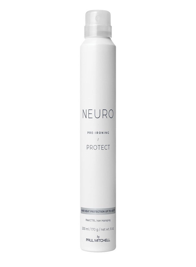 نيرو بخاخ الشعر Neuro by Paul Mitchell Protect HeatCTRL Iron، تحضير مثالي ولمسة نهائية رائعة لتصفيف الشعر بالحرارة، لجميع أنواع الشعر، 6 أونصات - Image 1