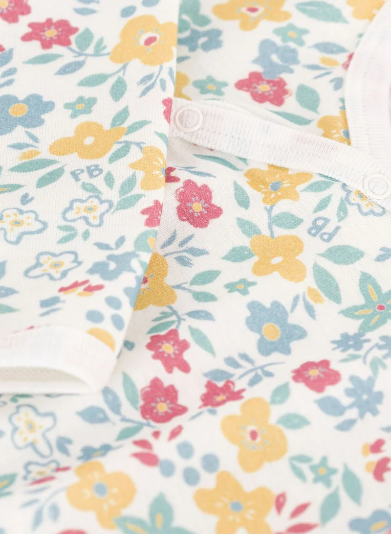 Petit Bateau Infant Floral Print Onesies