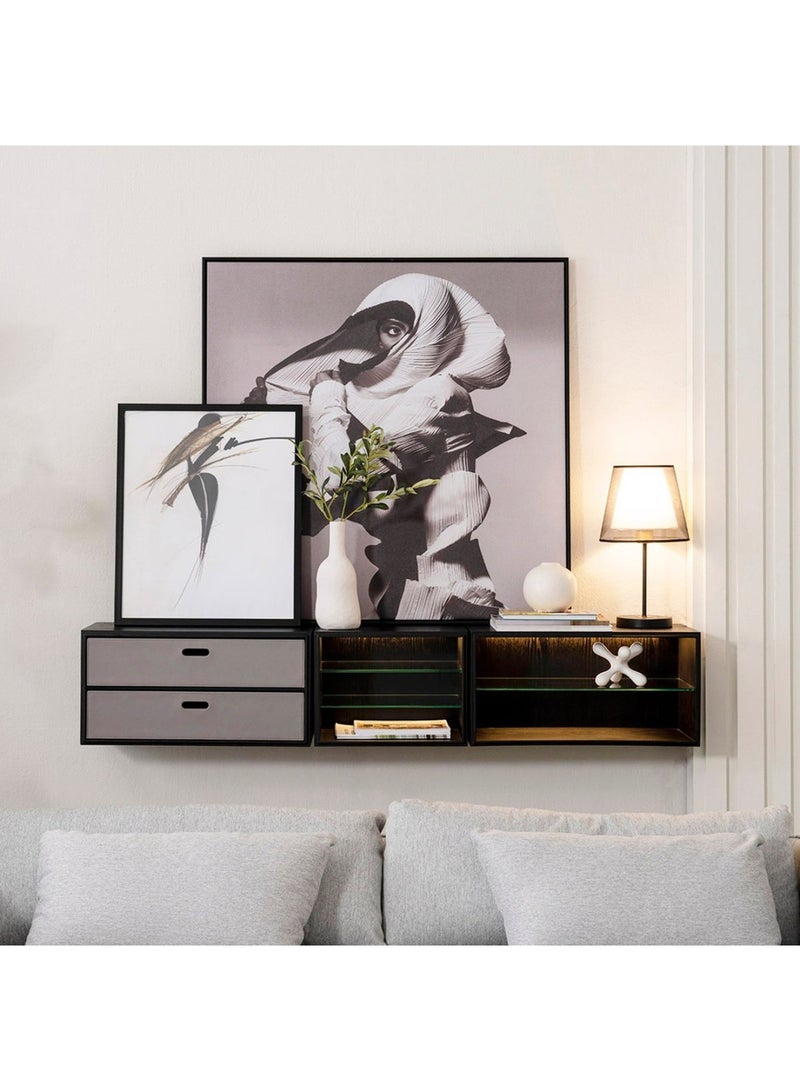 Pan Home TRIOMPHE DIPLAY CABINET RIGHT - BLACK  - Image 1
