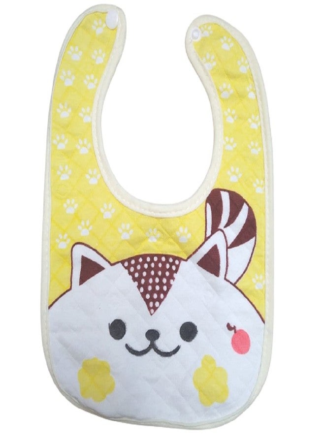 Lappu Baby Soft Bibs/Apron/Laliya Cute Multi Print|with Tich Button| Waterproof Bib Set -Print May Vary (Pack Of 6-Design10) - Image 4