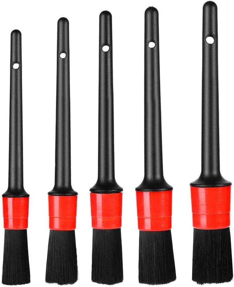 مجموعة فرش تنظيف السيارات من متجر رانا، مثالية لتنظيف العجلات والمحرك والداخلية وفتحات التهوية والدراجات النارية (الرمز: 8342)