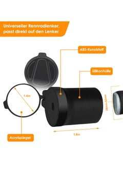 Excefore Bicycle Mirror for Handlebars, Foldable Road bike mirror for Handlebars, Cycle Rear View Mirror, Universal 360° Rotating Mini Handlebar mirror, Cycle Rear View Mirror for Road Bikes  - Image 2