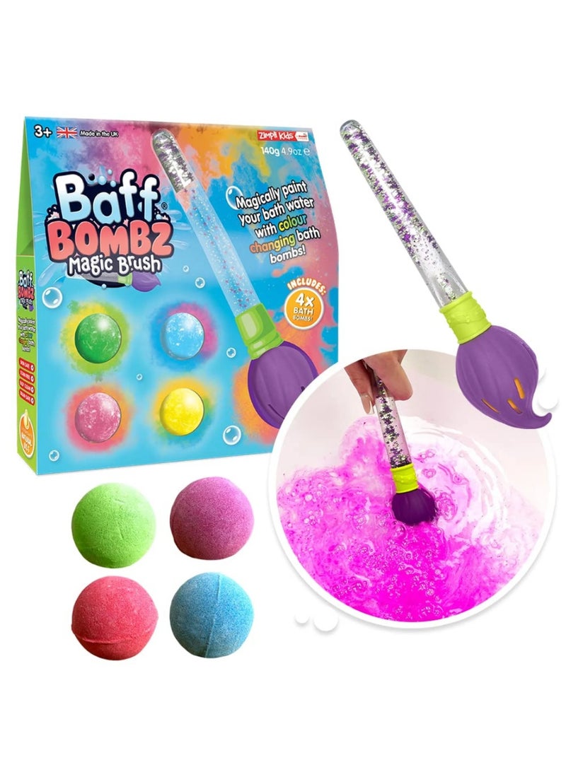 زيمبلي كيدز Baff Bomb Round Bath Fizz Ball, 1 Pack Color Changing Bath Time Sensory Fun for Kids - Image 3