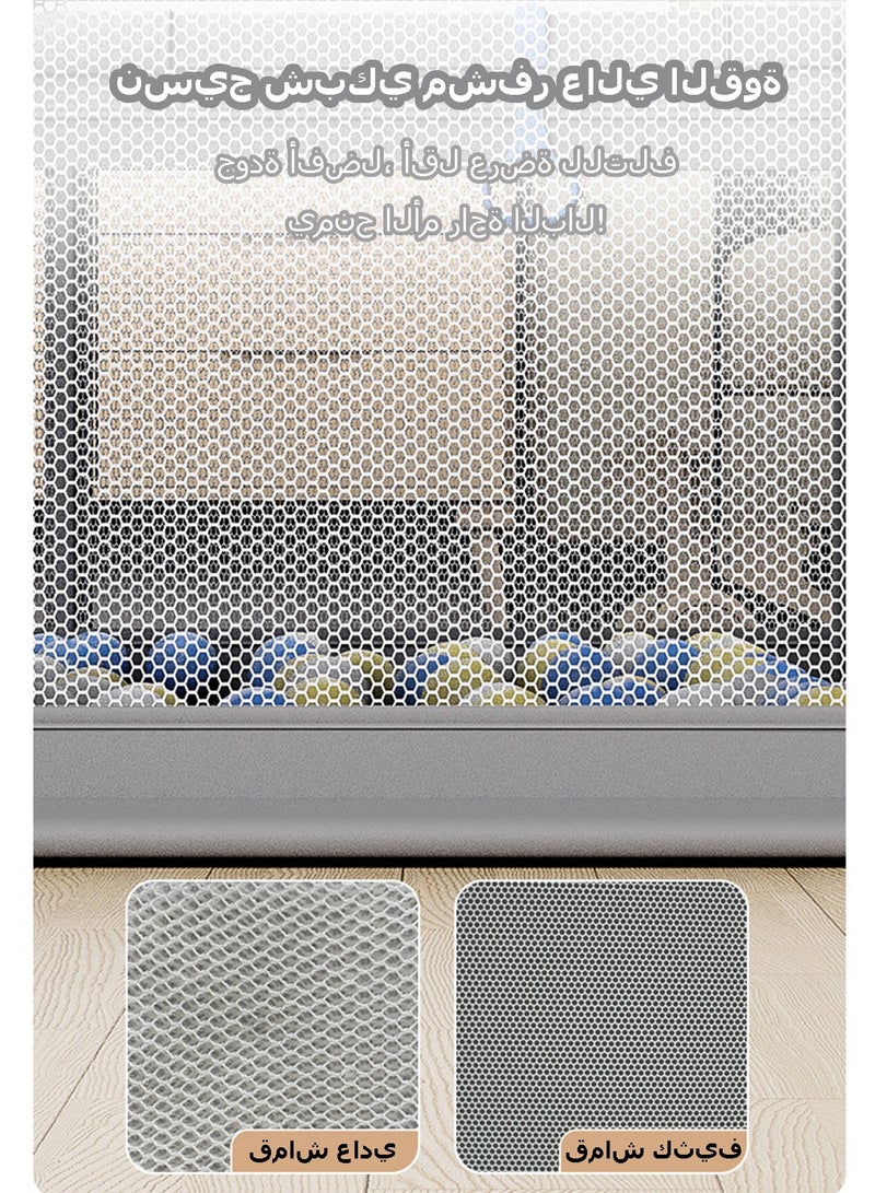 WEMART Baby Playpen for Babies and Toddlers,180*200cm, 65cm Height Safety Play Yard, Sturdy Indoor & Outdoor Baby Fence with Anti-Climb Mesh, Non-Toxic Steel Frame & Suction Cups, Easy Access Arch Gate - Image 5