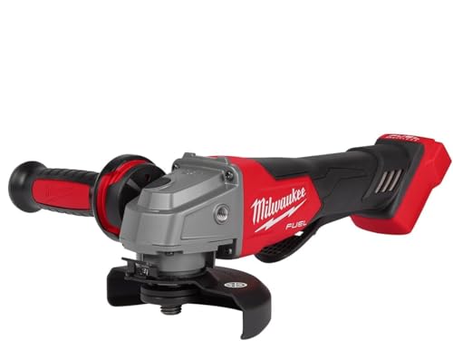 Milwaukee ميلووكي 2880-20 M18 فويل فرشاة ليثيوم أيون 4-1/2 بوصة / 5 بوصة طاحونة زاوية صغيرة بدون سلك مع مفتاح دفع بدون قفل (أداة فقط) - Image 5