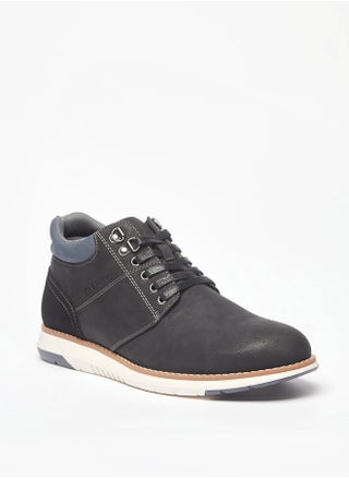 Men's Panelled Lace-Up Chukka Boots - pzsku/ZA22412F923FB4E773DB0Z/45/_/1725727478/ab1a9049-6812-4b1e-98d7-50023750959f