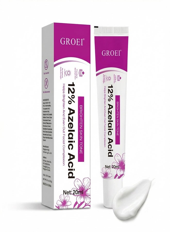 YILEST Azelaic Acid 12% Serum with Niacinamide & Hyaluronic Acid - Helps Improve Skin Texture, Reduce Redness, Smoothing Skin and Blemish, Premium Azelaic Acid Facial Cream for Sensitive Skin (1PC - Image 1