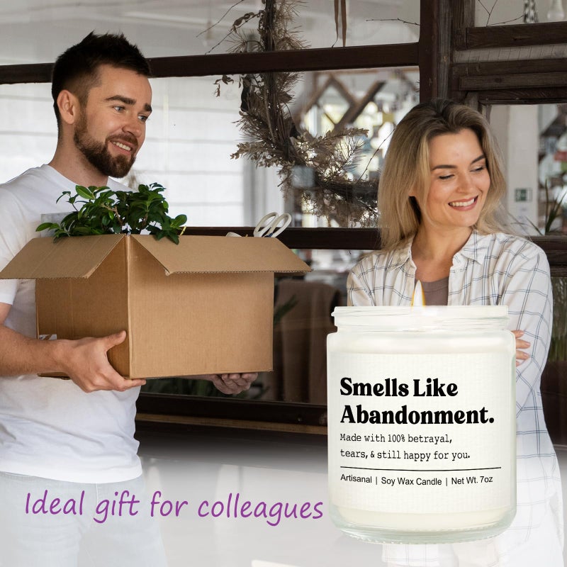Shqiueos Farewell Gifts for Coworkers Lavender Scented Candle, Retirement Gift for Woman Men, Leaving Gift for Boss Friends Going Away, Moving Away, Goodbye Gifts for Nurse Teacher - Image 4
