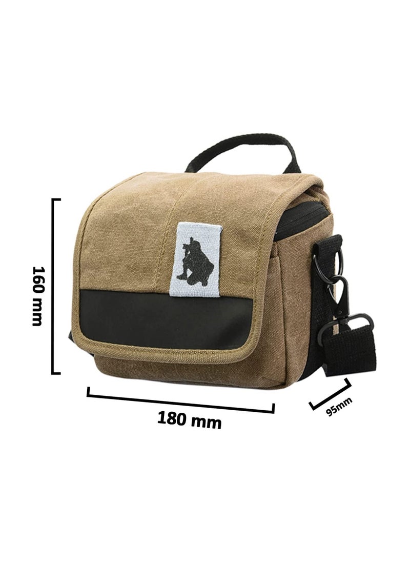 Coopic - COOPIC Camera Case Bag BT-20 (Brown) compatible with Fujifilm X100V ,Panasonic Lumix LX100 II, LX15 / LX10, Canon G1 X Mark III, Mark II, Sony ZV-1, Leica Q2, Ricoh GR III, any compact cameras - Image 1