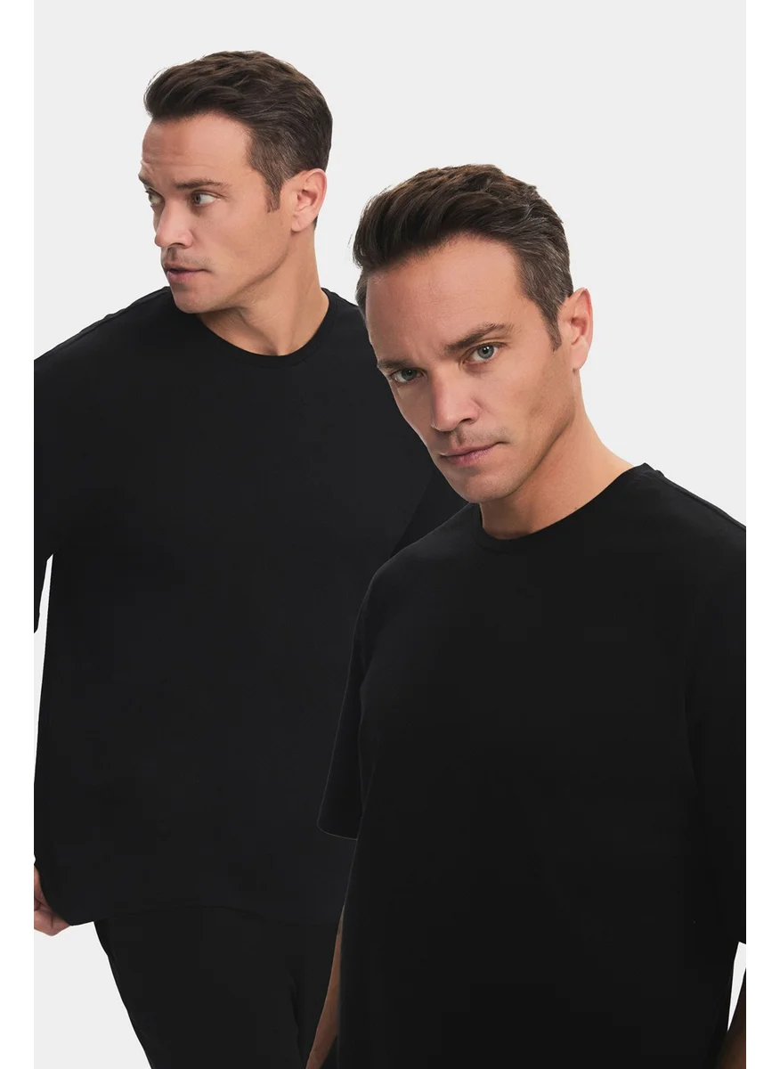 جون Men's 2-Pack Oversize Pattern T-shirt