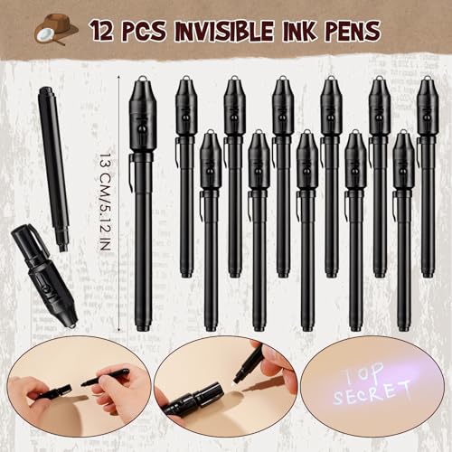 Vanblue 134Pcs Detective Party Favors Spy Kit Escape Room Birthday Party Decorations Supplies Magnifying Glass Gift for Kids Treat Bags Stuffers Pinata Filler Classroom Prizes - Image 5