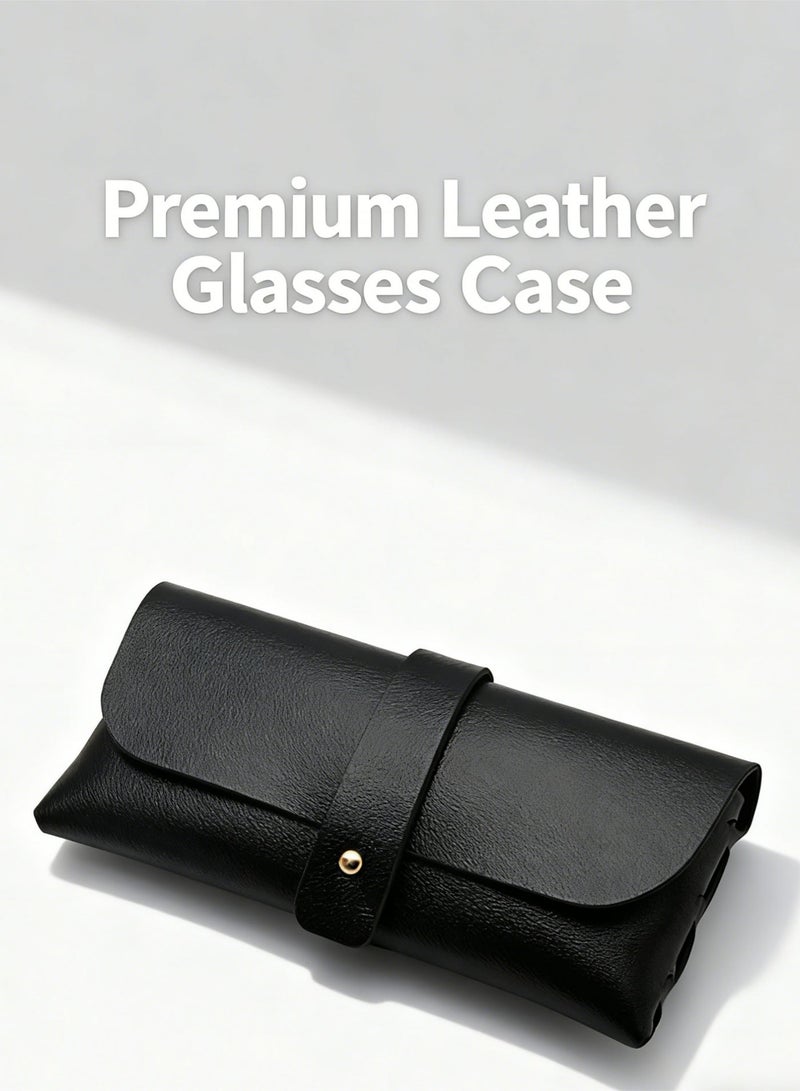 علبة نظارات سوداء بالغلاف الصلب محمية للنظارات الشمسية - Image 3